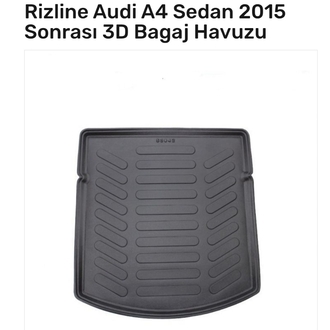 Audi A4 Sedan 2016 Sonrası 3D Bagaj Havuzu