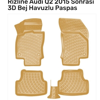 Audi Q2 2015 sonrası 3D Havuzlu Paspas