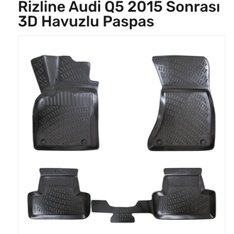 Audi Q5 2017 sonrası 3D Havuzlu Paspas