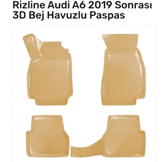 Audi A6 2019 sonrası 3D Havuzlu Paspas