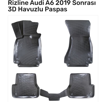 Audi A6 2019 sonrası 3D Havuzlu Paspas