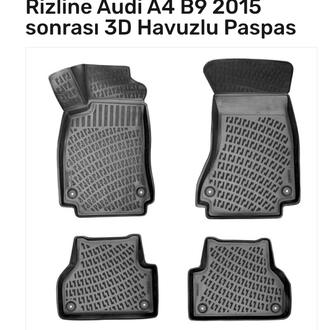 Audi A4 2015 sonrası 3D Havuzlu Paspas