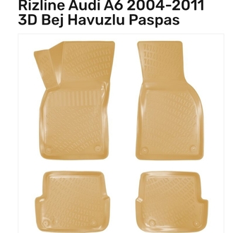 Audi A6 2004-2011 3D Havuzlu Paspas