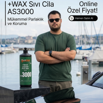 PlusCar AS3000 +Wax Liquid Polish - Sıvı Cila ve Boya Koruma (1000 ml)