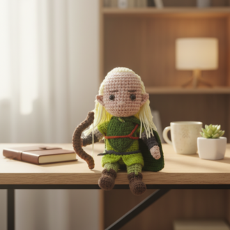 Legolas Mini Amigurumi Dekor - Yüzüklerin Efendisi Mini Seri
