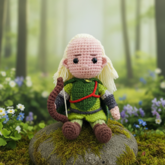 Legolas Mini Amigurumi Dekor - Yüzüklerin Efendisi Mini Seri