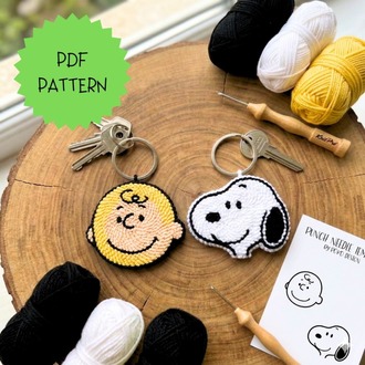 Snoopy Anahtarlık Şablonu