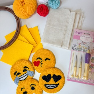 Emoji Punch Bardak Altlığı Kiti