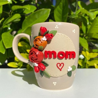 mom bej mug