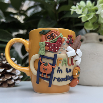 Fall in to reading hardal mug