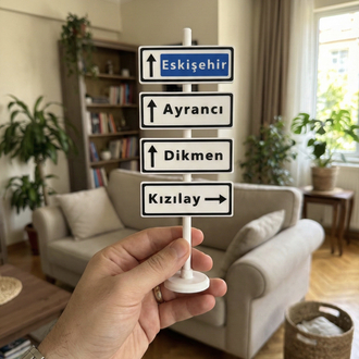 MİNYATÜR ANKARA KIZILAY TABELASI