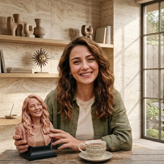 Kişiye Özel 3D Baskı Portre Büst