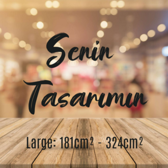 Senin Tasarımın Large Sticker