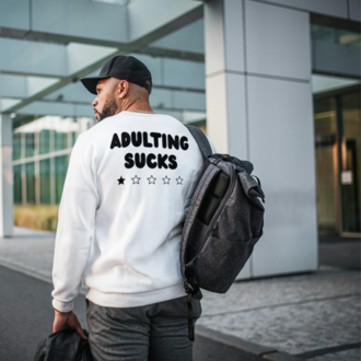 Adulting Sucks Sticker I/O