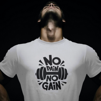 No Pain No Gain Sticker I/O