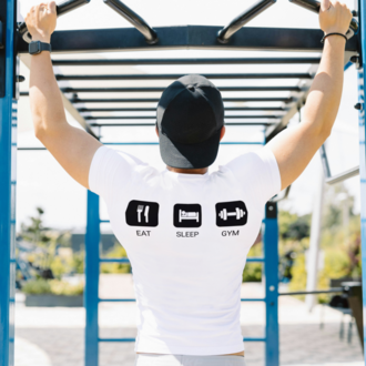 Eat Sleep Gym Sticker I/O