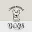 I Prefer Dogs Sticker