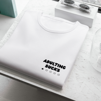 Adulting Sucks Sticker I/O
