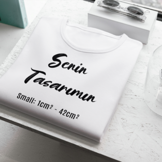 Senin Tasarımın Kıyafete Sticker Small I/O