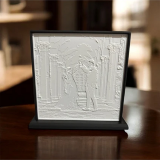 Kişiye Özel LED Işıklı Fotoğraf Tablosu – 3D Baskı Fişli Gece Lambası
