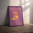 Minimalist Negroni İllüstrasyonu – Dekoratif Poster (Çerçevesiz)