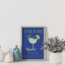 Minimalist Daiquiri İllüstrasyonu – Dekoratif Poster (Çerçevesiz)
