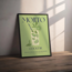 Minimalist Mojito İllüstrasyonu – Dekoratif Poster (Çerçevesiz)