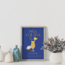 Minimalist Piña Colada İllüstrasyonu – Dekoratif Poster (Çerçevesiz)