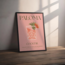 Minimalist Paloma Kokteyl İllüstrasyonu – Dekoratif Poster (Çerçevesiz)