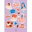 Females Sticker Seti A6