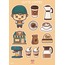 Cutte Coffee Sticker Seti