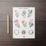 Flower Collection Sticker Seti A6