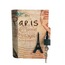 Kitap Kumbara Kilitli Ahşap Kutu Paris