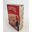 Kitap Kumbara Kilitli Ahşap Kutu Red Coffee