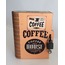 Kitap Kumbara Kilitli Ahşap Kutu Coffee House
