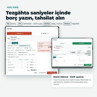 Veresiye Defteri Programı – Cari Hesap, Tahsilat, Vade Takibi | Abonelik Yok