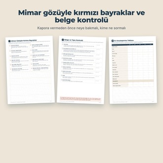 Ev Alırken Kontrol Kiti | Mimar Hazırladı | PDF + Offline Uygulama