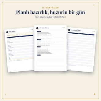 Sünnet Düğünü Planlayıcı - Yazdırılabilir PDF + Davetli, Bütçe, Takı Takibi