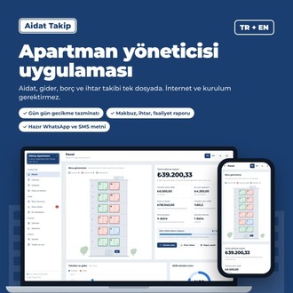 Aidat Takip Programı – Apartman ve Site Yöneticisi Uygulaması (İnternetsiz)