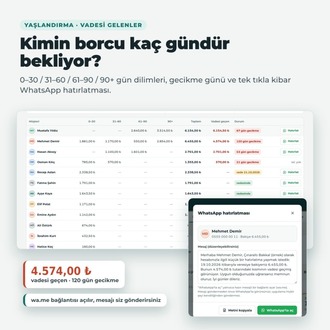 Veresiye Defteri Programı – Cari Hesap, Tahsilat, Vade Takibi | Abonelik Yok