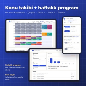 KPSS 2027 Çalışma Planlayıcı & Konu Takip – GY-GK Uygulama + PDF