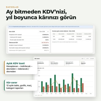 Ön Muhasebe Programı - Gelir Gider, KDV, Stopaj, Teklif | Abonelik Yok