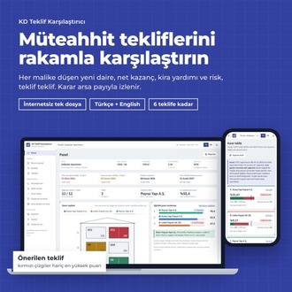 Kentsel Dönüşüm Teklif Karşılaştırma Programı – Müteahhit Teklifi Hesaplama