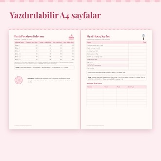 Ev Pastanesi Sipariş Formu ve Pasta Fiyat Hesaplama Kiti | Dijital