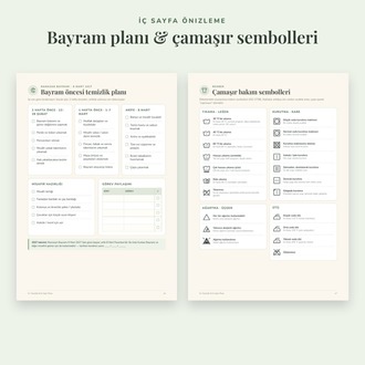 Ev Temizlik Planı Yazdırılabilir PDF | Haftalık Rutin, Bayram Temizliği