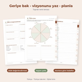 2027 Hedef & Alışkanlık Planlayıcısı | Türkçe PDF, Tablet PDF ve Uygulama