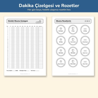 Çocuk Kitap Okuma Takip Defteri 7-12 Yaş | Yarıyıl Tatili Okuma Ödevi PDF