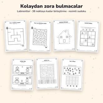 Kış ve Yılbaşı Etkinlik Kitabı – 60 Sayfa (4–8 Yaş)