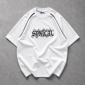 Synical - Nakışlı Beyaz T-Shirt