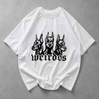 Weirdos - Taş Baskılı Oversize T-Shirt